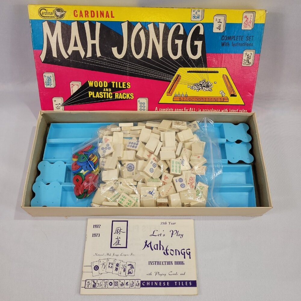 Mah Jongg Vintage Board Game Strategy Boardgame by Cardinal